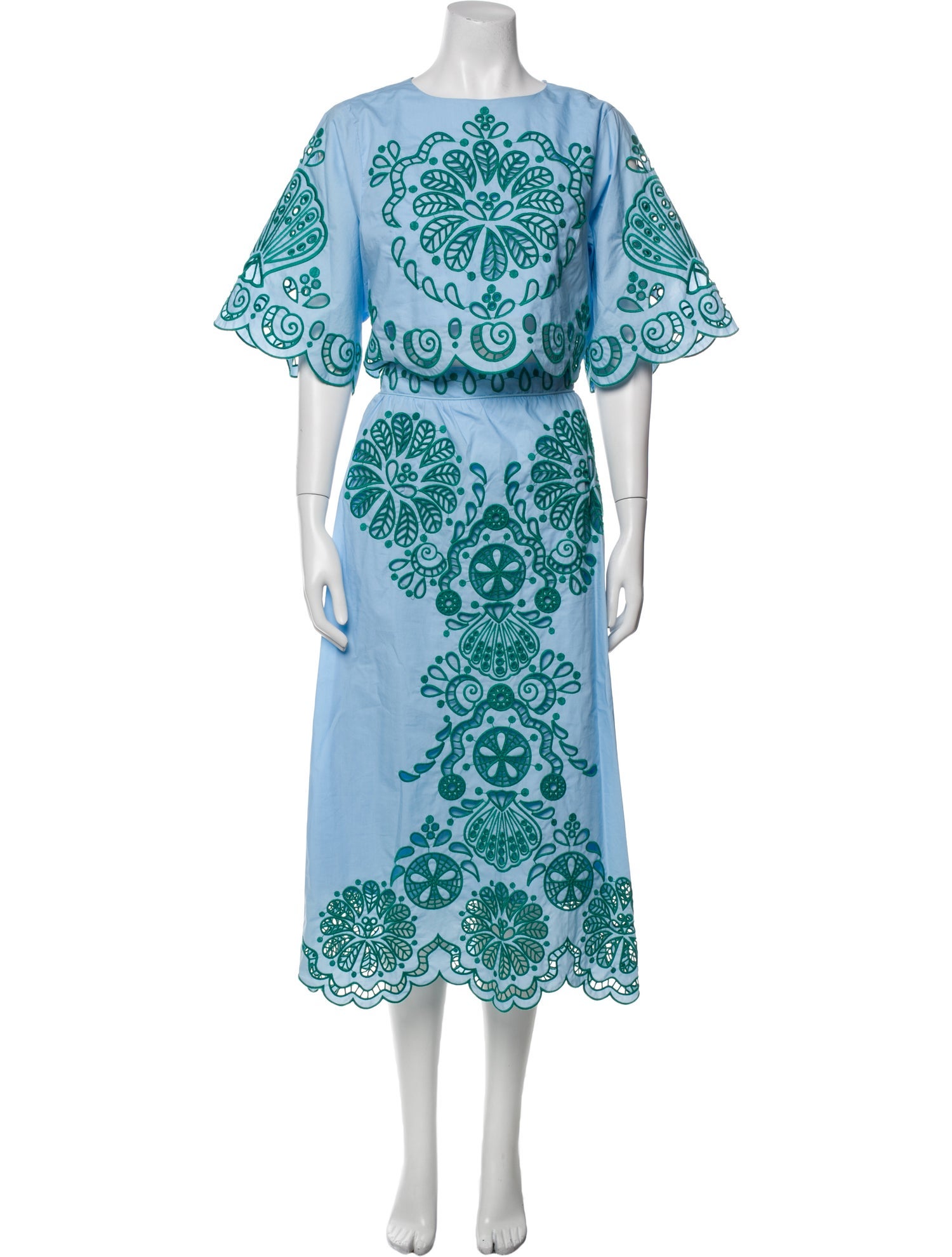 Farm Rio Lace Pattern Skirt Set