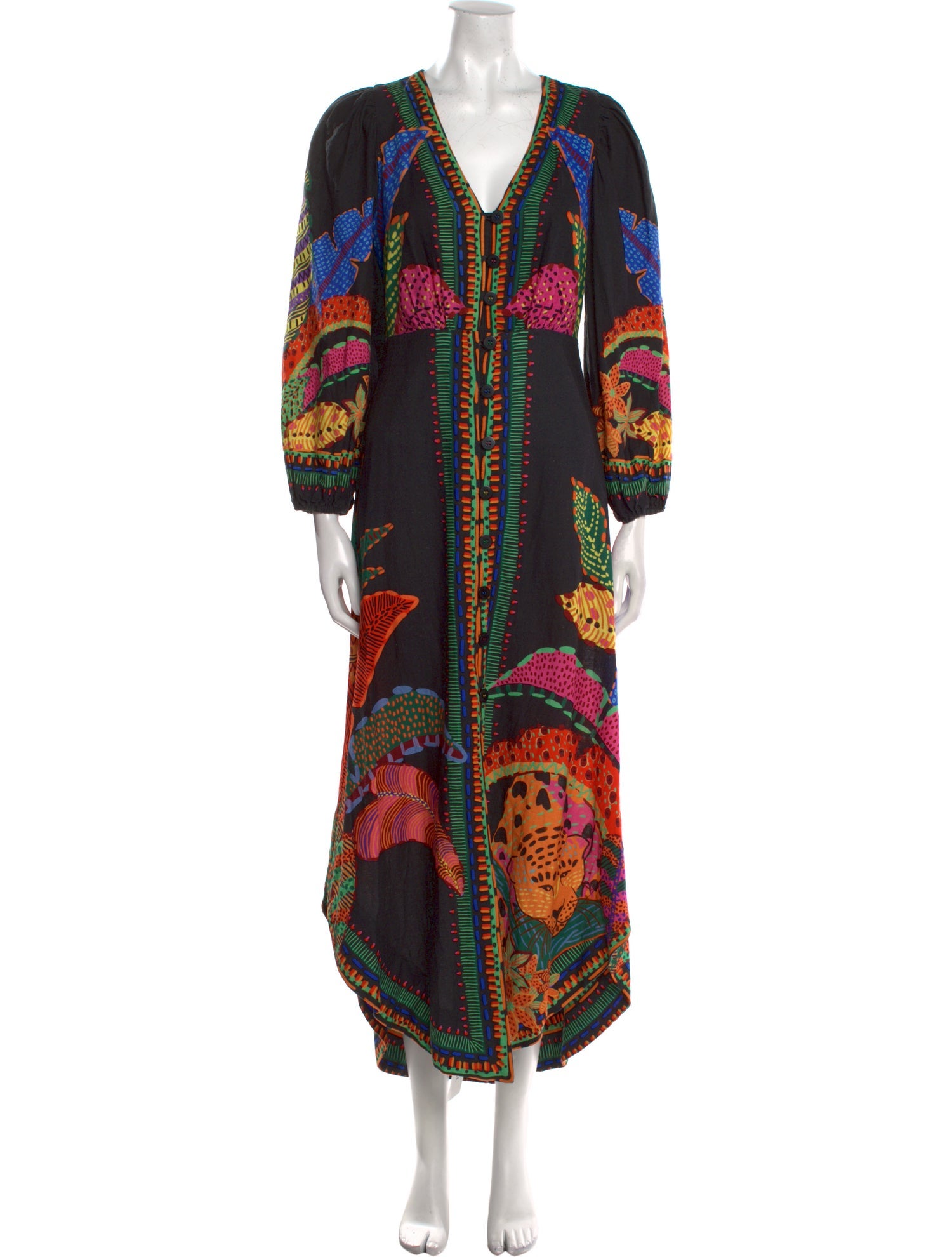 Farm Rio Printed Long Dress