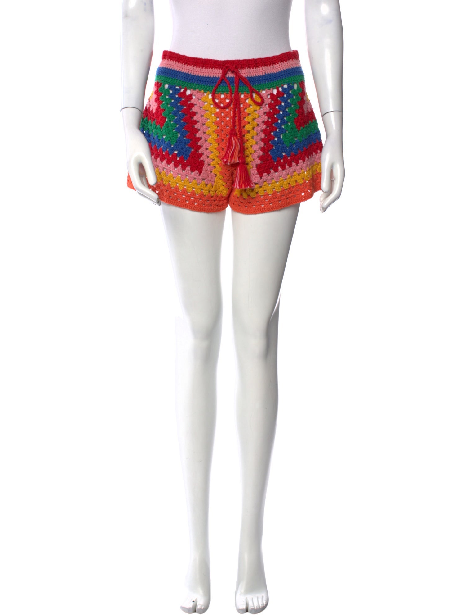 Farm Rio Colorblock Pattern Mini Shorts w/ Tags