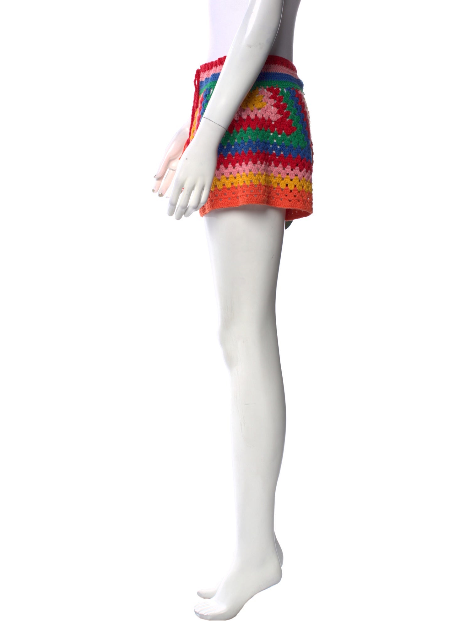 Farm Rio Colorblock Pattern Mini Shorts w/ Tags