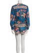 Farm Rio Floral Print Embroidered Accent Short Set