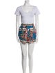 Farm Rio Floral Print Embroidered Accent Short Set