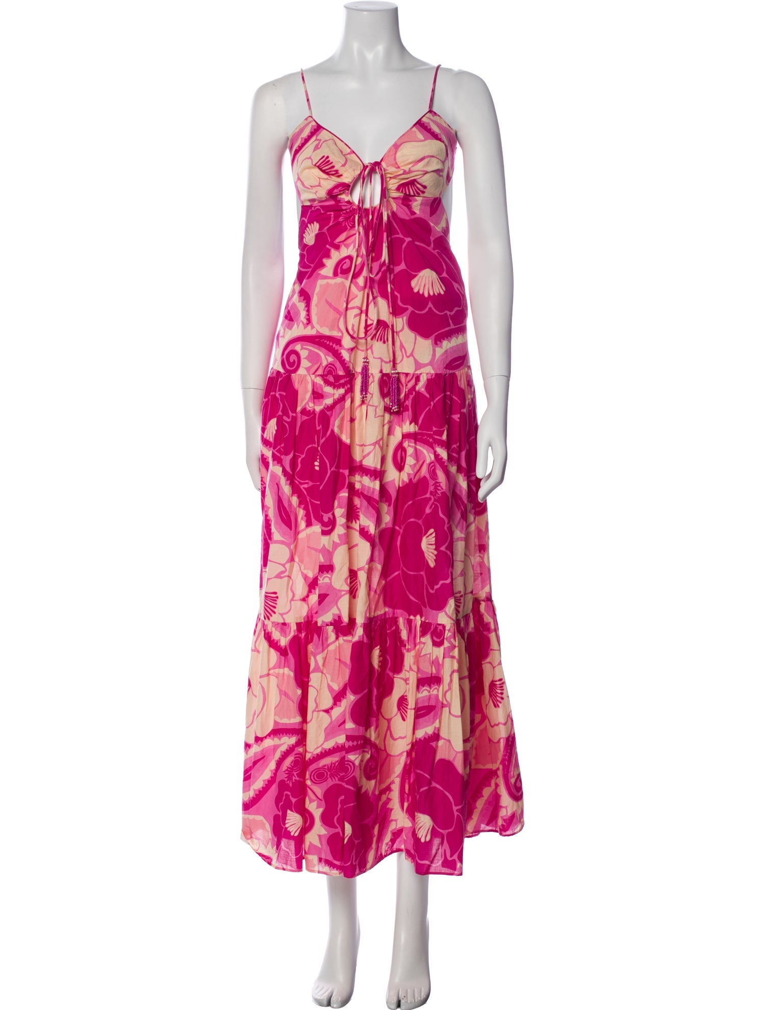 Farm Rio Floral Print Long Dress