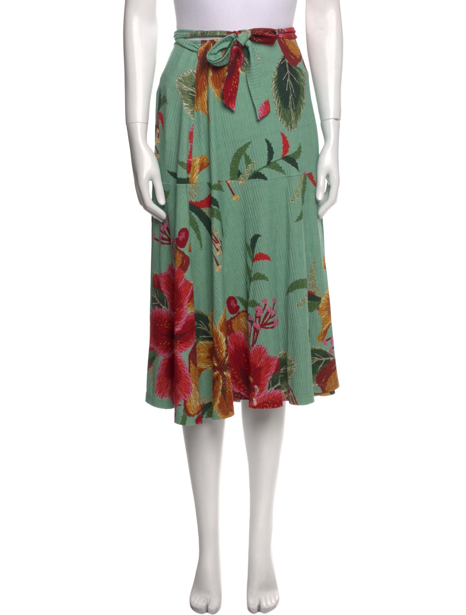 Farm Rio Floral Print Knee-Length Skirt w/ Tags