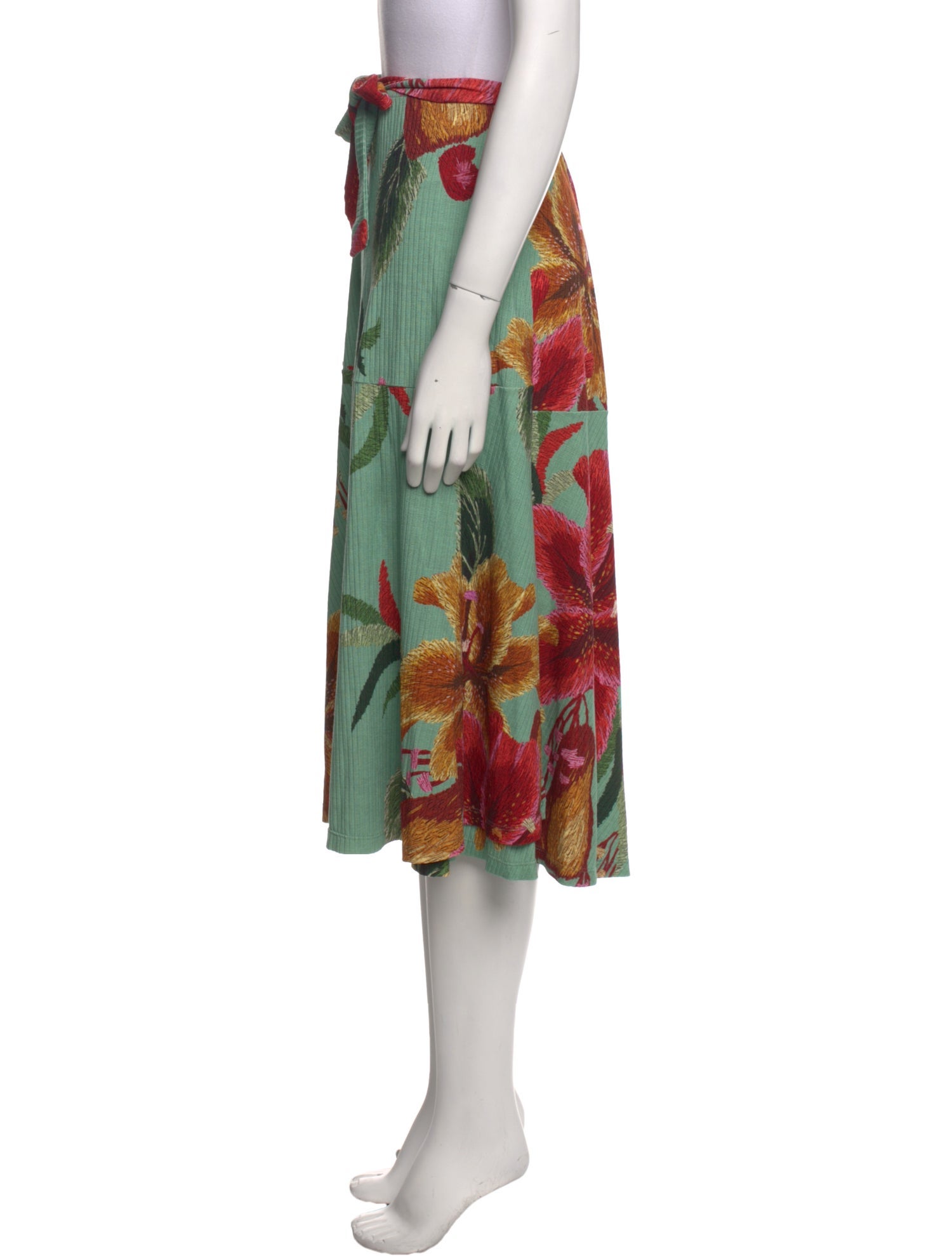 Farm Rio Floral Print Knee-Length Skirt w/ Tags