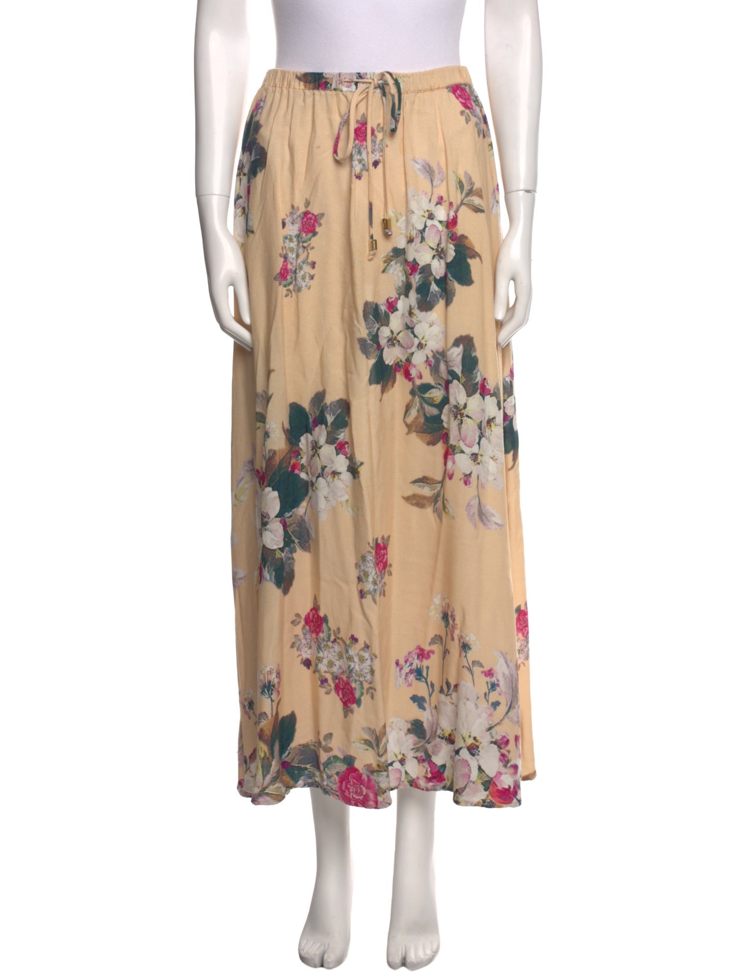 Farm Rio Silk Midi Length Skirt