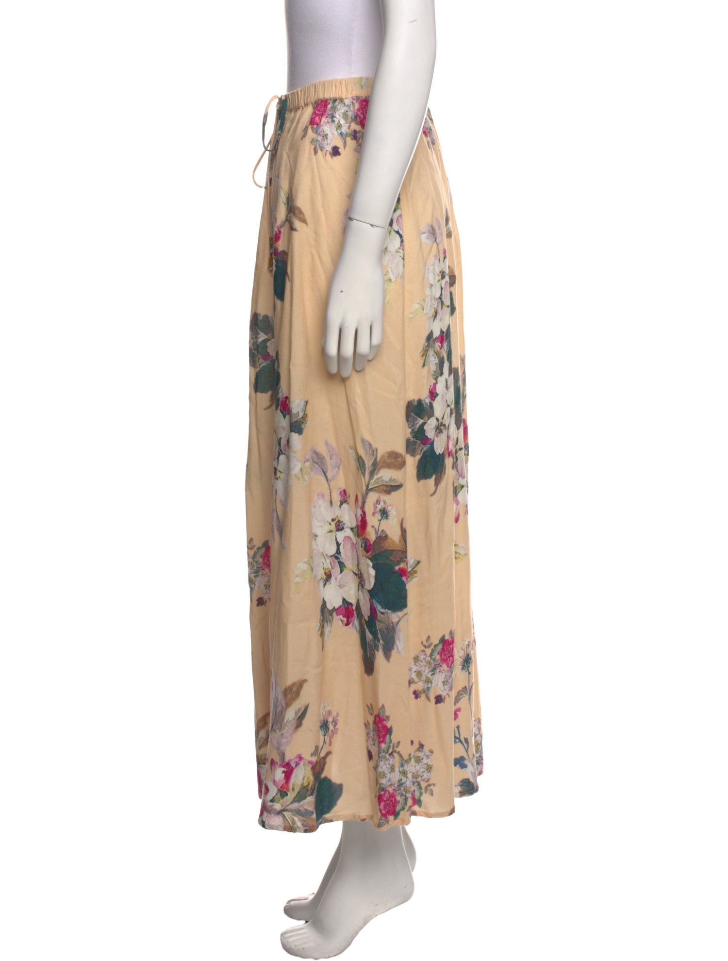 Farm Rio Silk Midi Length Skirt