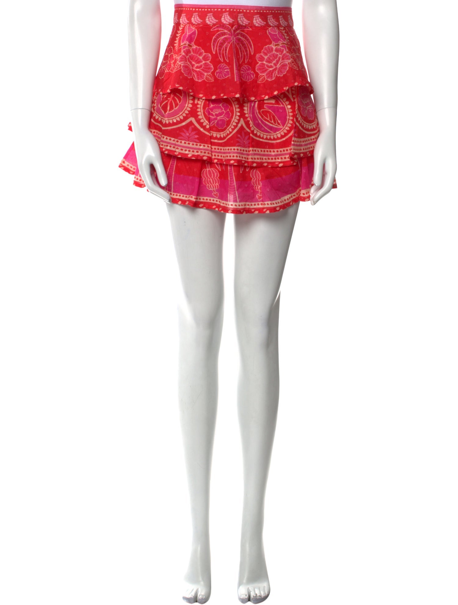 Farm Rio Floral Print Mini Skirt w/ Tags