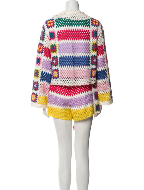 Farm Rio Printed Scalloped Accent Short Set