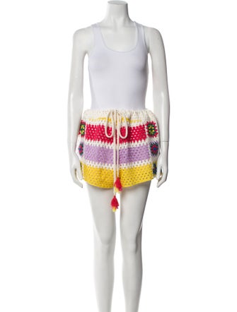 Farm Rio Printed Scalloped Accent Short Set