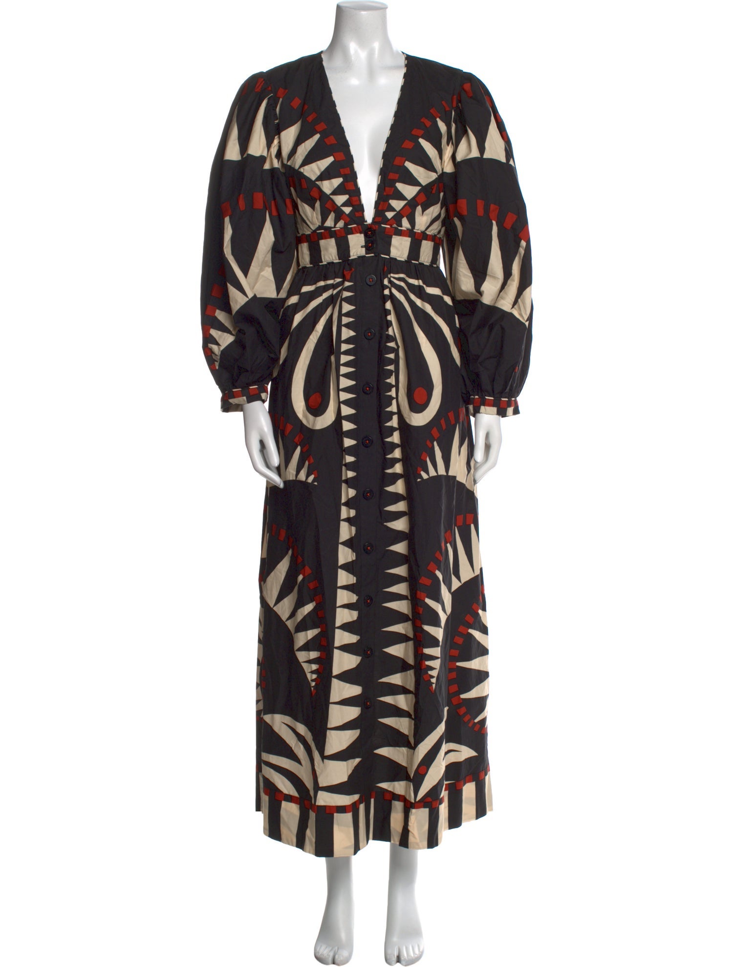 Ganni Floral Print Long Dress - Pink Dresses, Clothing