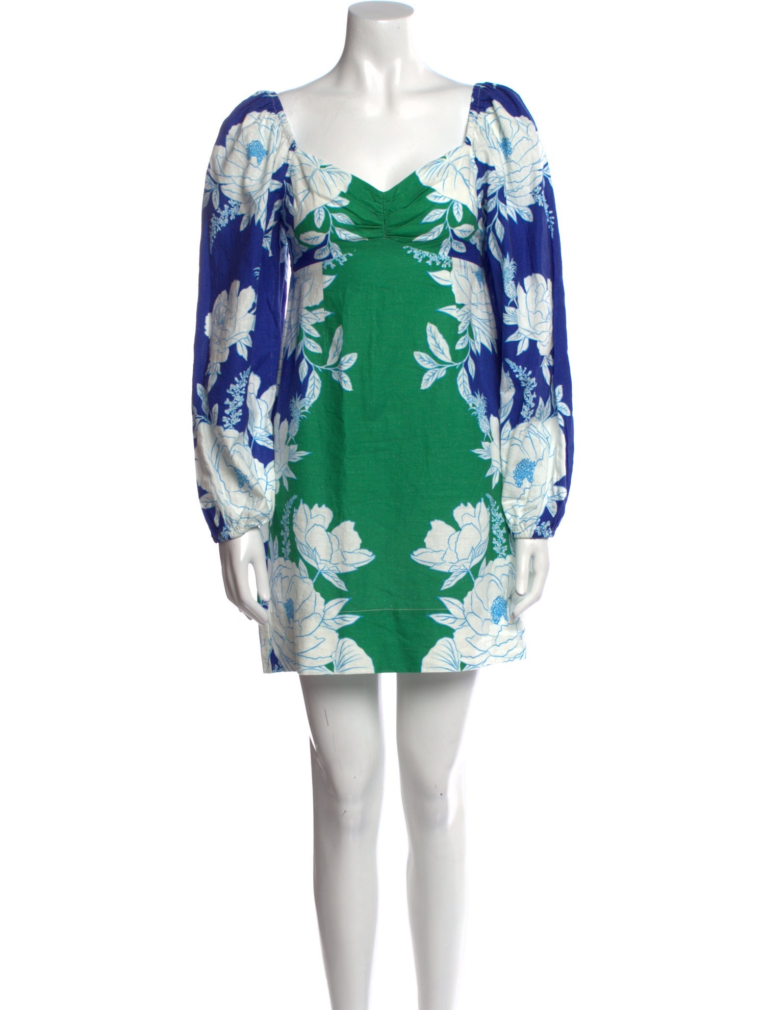 Farm Rio Floral Print Mini Dress