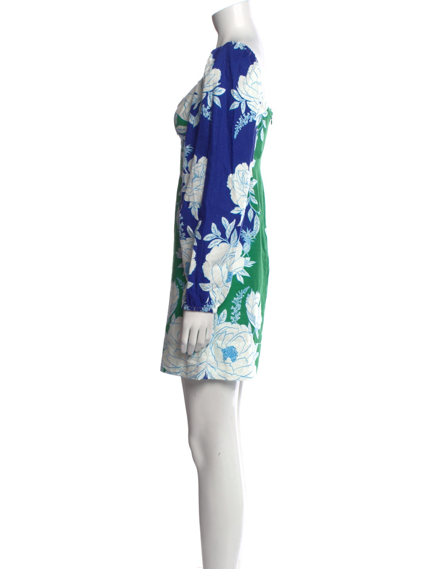 Farm Rio Floral Print Mini Dress