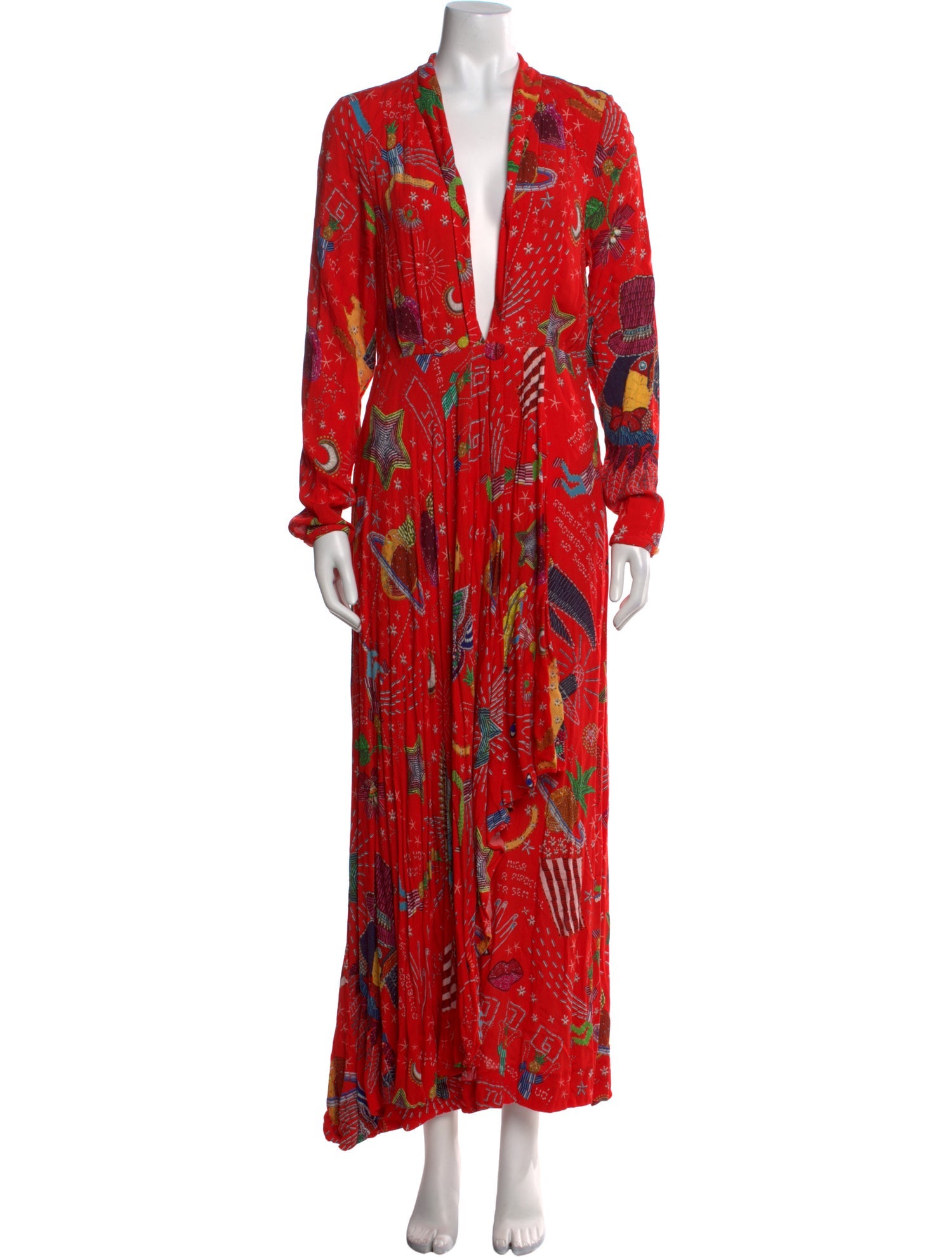 Farm Rio Printed Long Dress