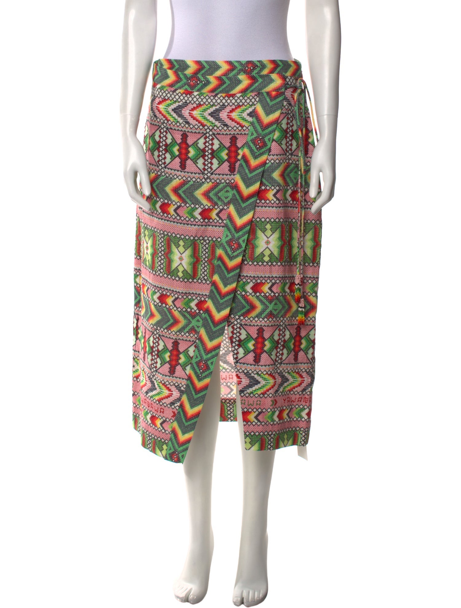 Farm Rio Linen Midi Length Skirt