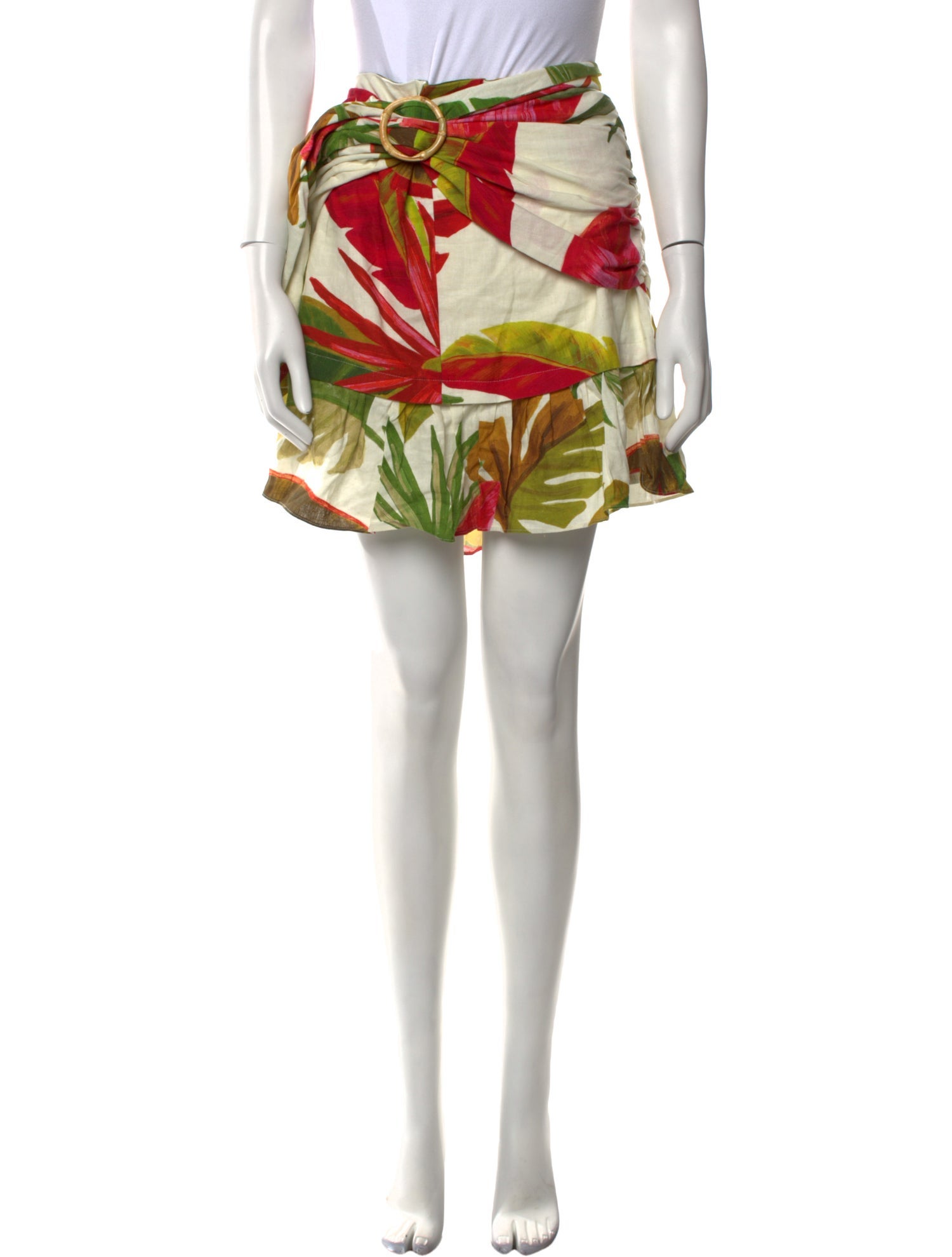 Farm Rio Linen Knee-Length Skirt