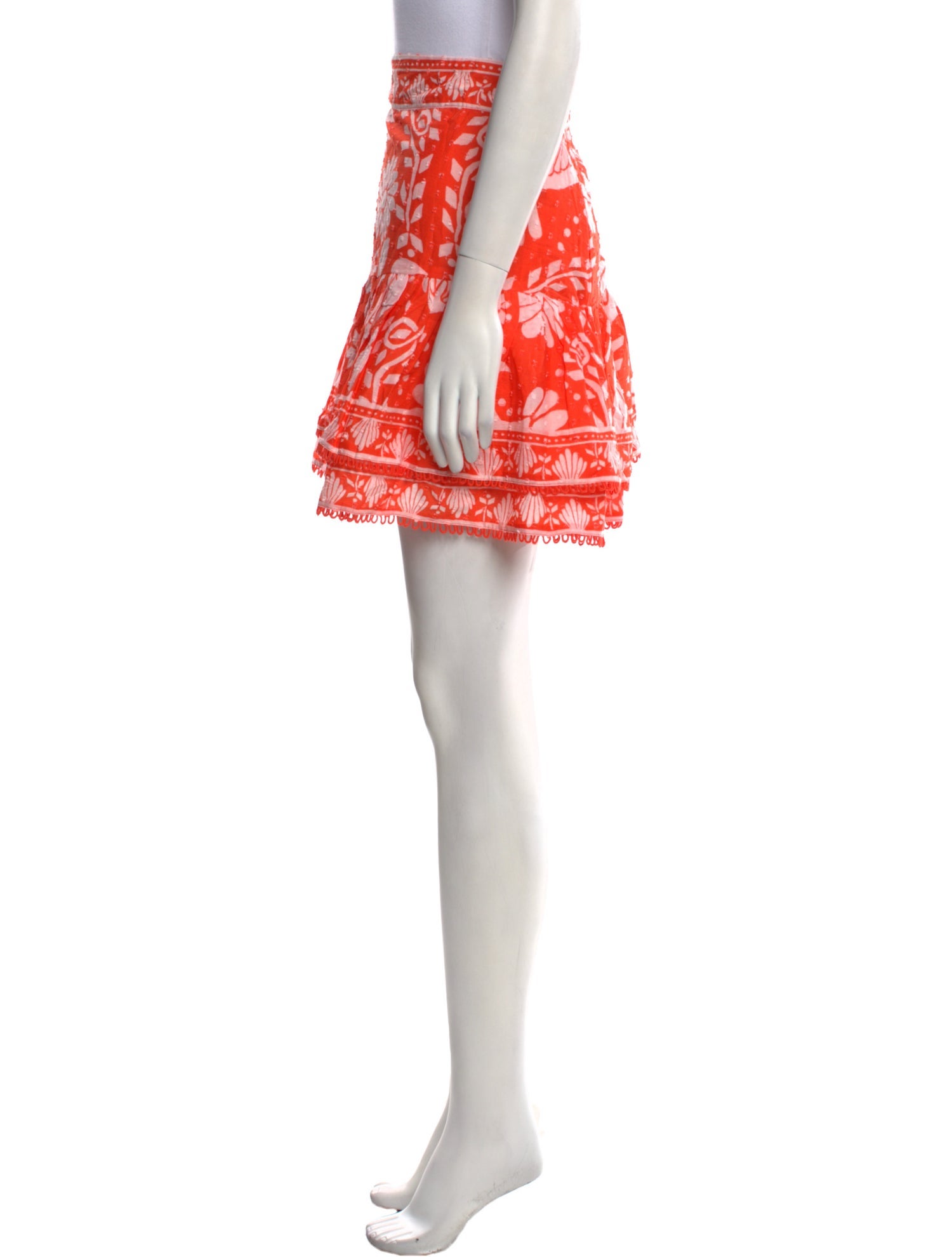 Farm Rio Floral Print Mini Skirt