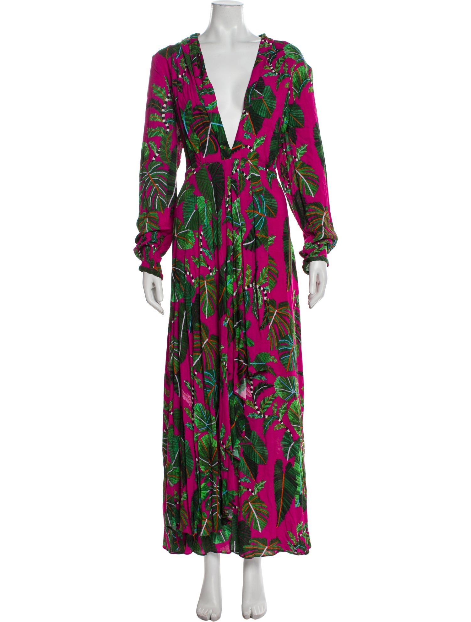 Farm Rio Floral Print Long Dress