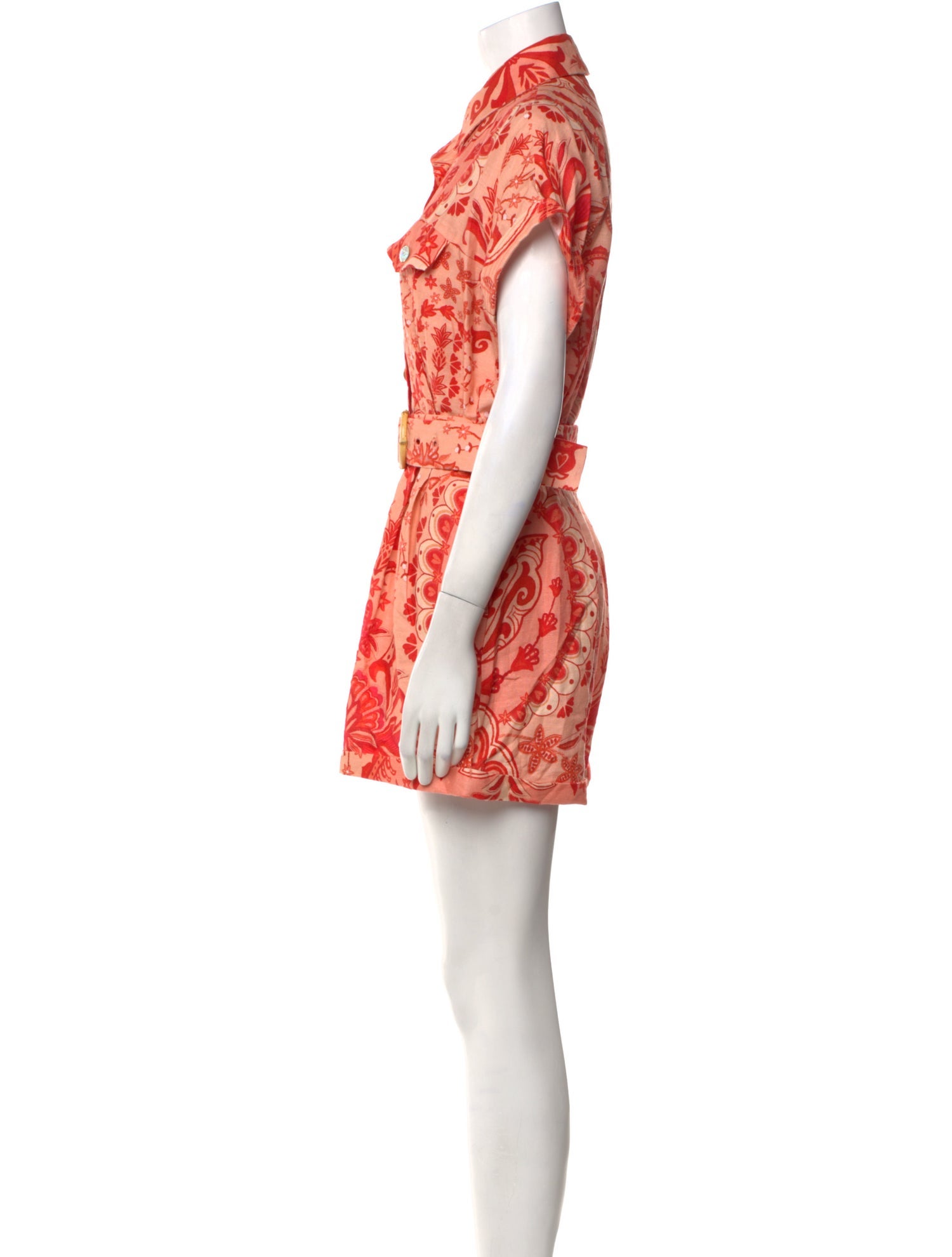 Farm Rio Linen Printed Romper