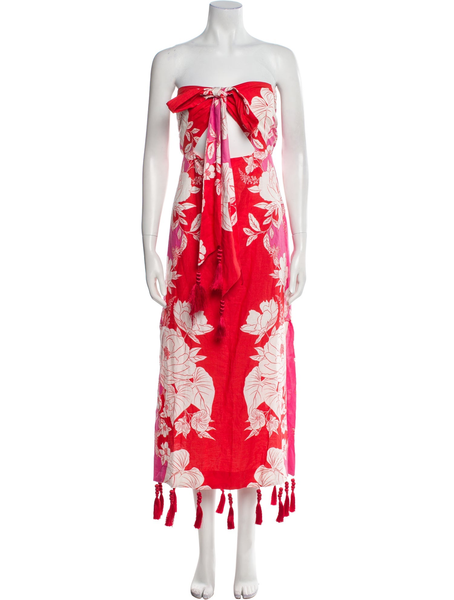 Farm Rio Floral Print Long Dress