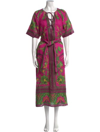 Farm Rio Linen Long Dress