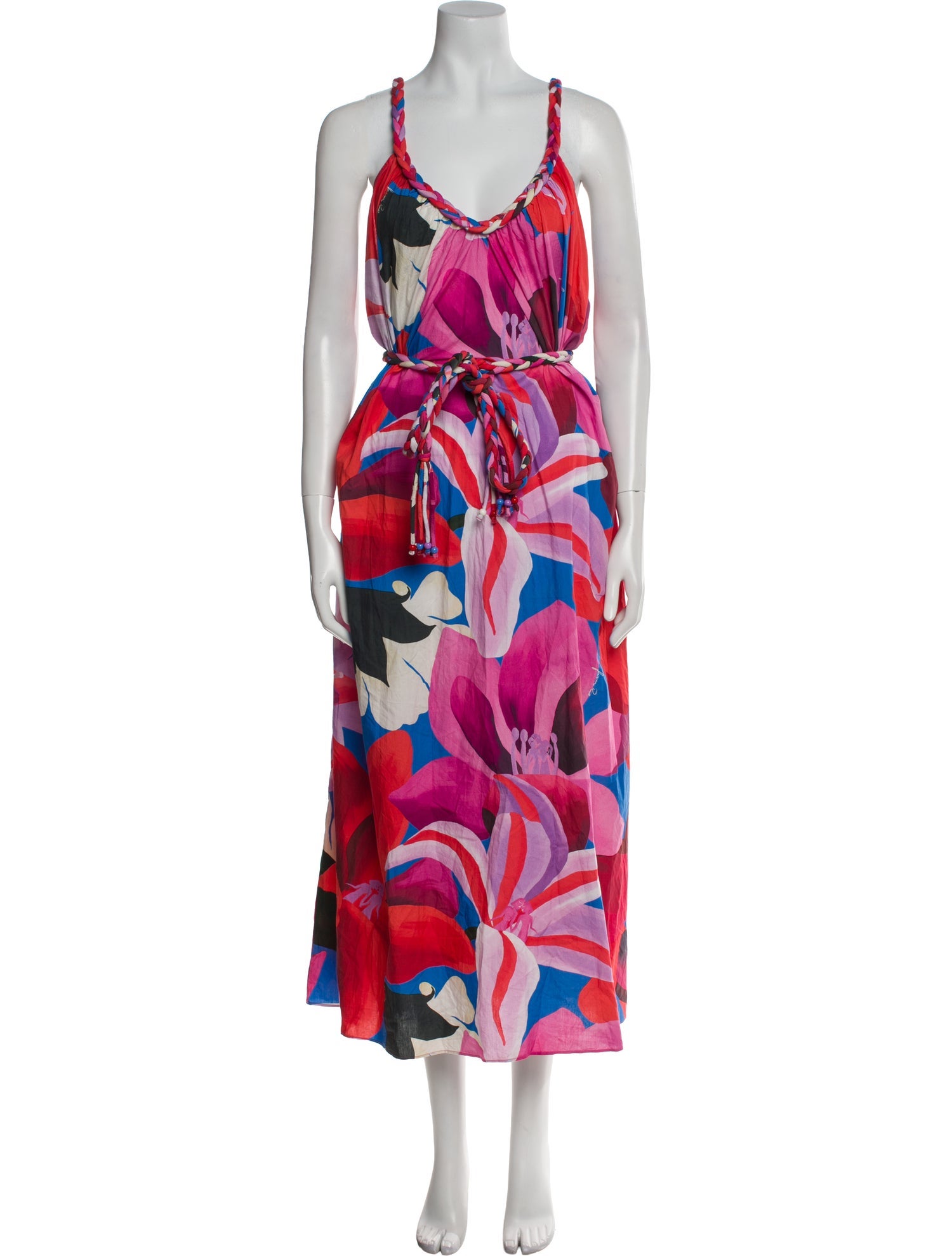 Farm Rio Floral Print Long Dress w/ Tags