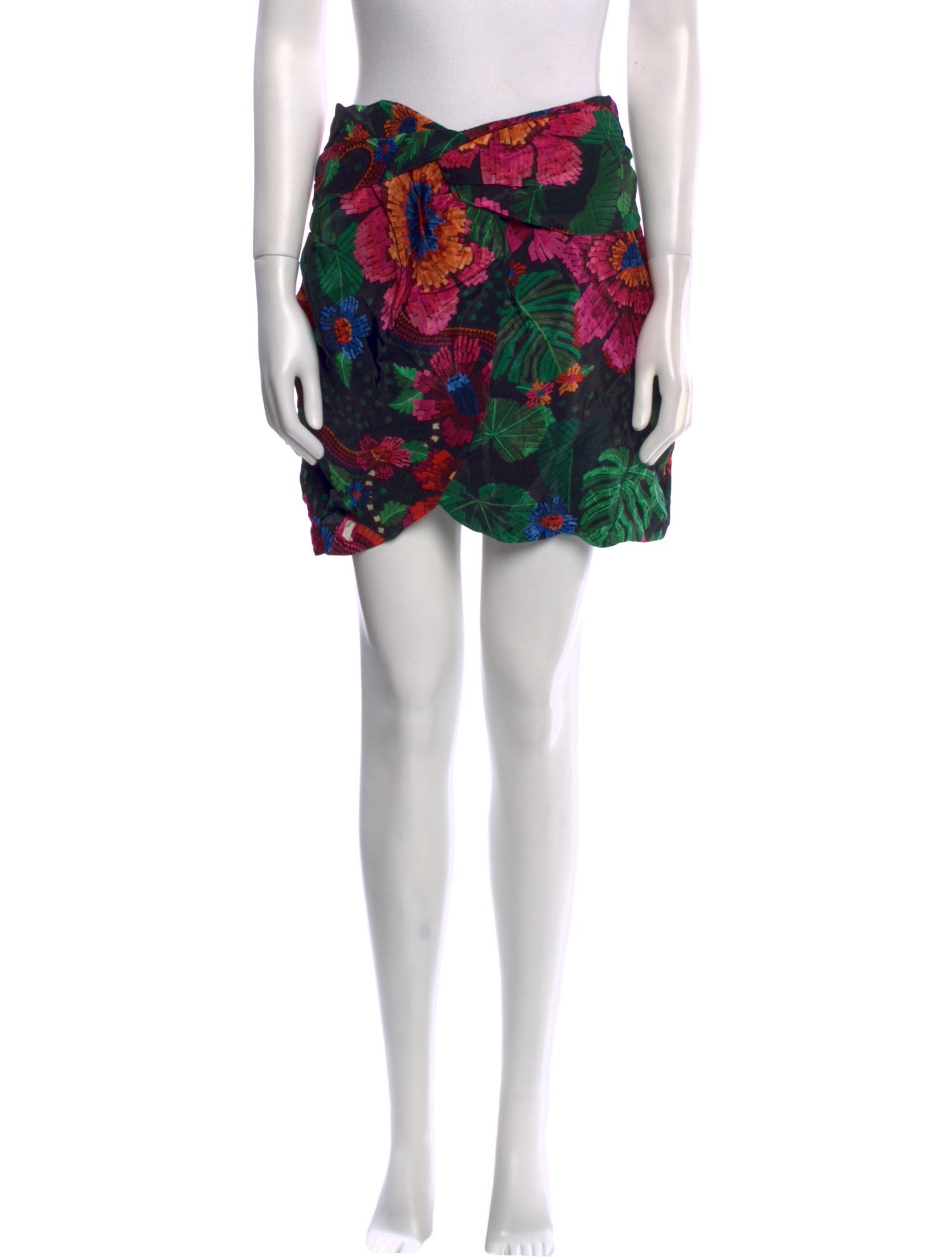 Farm Rio Floral Print Mini Skirt