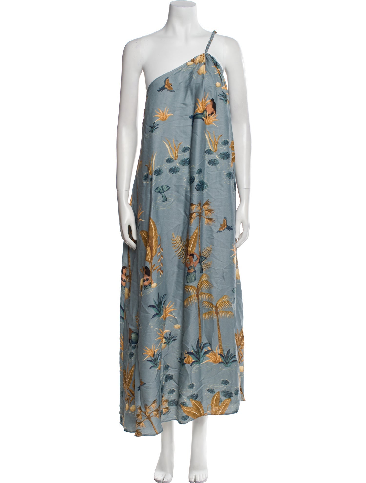 Farm Rio for Anthropologie Floral Print Long Dress w/ Tags