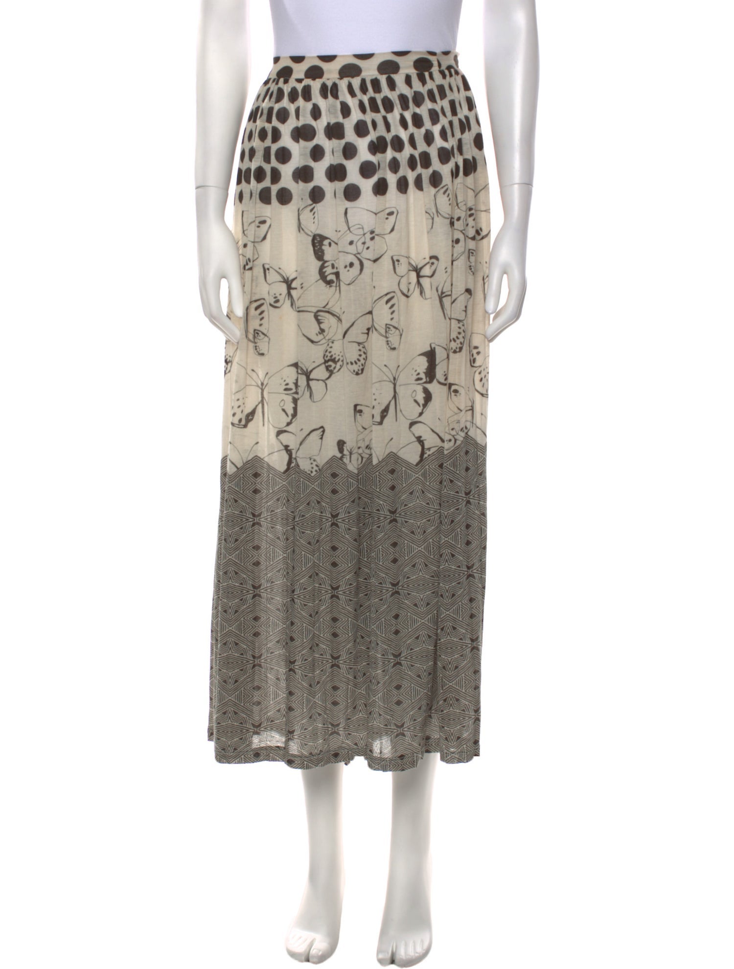 Farm Rio Printed Midi Length Skirt