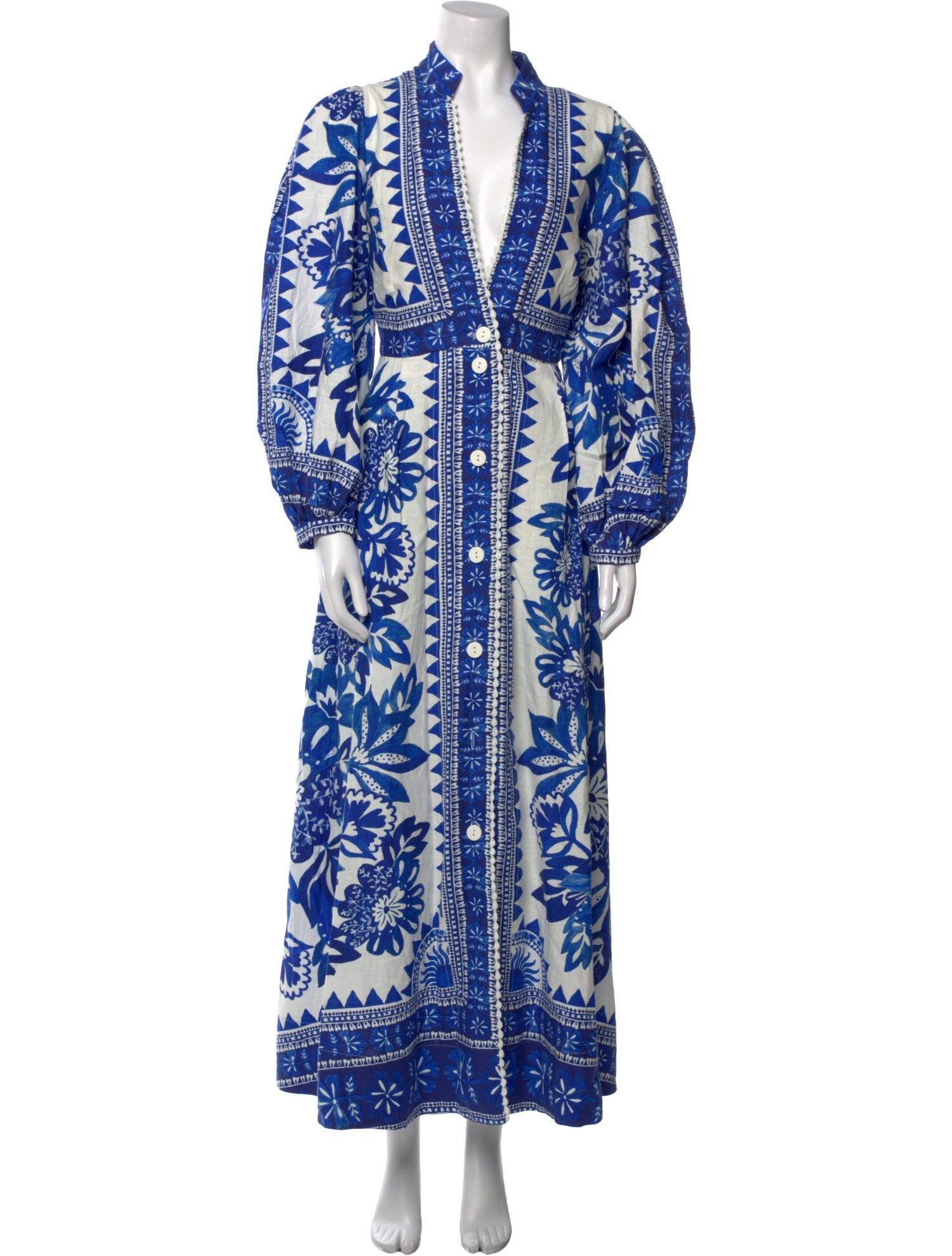 Farm Rio Linen Long Dress w/ Tags