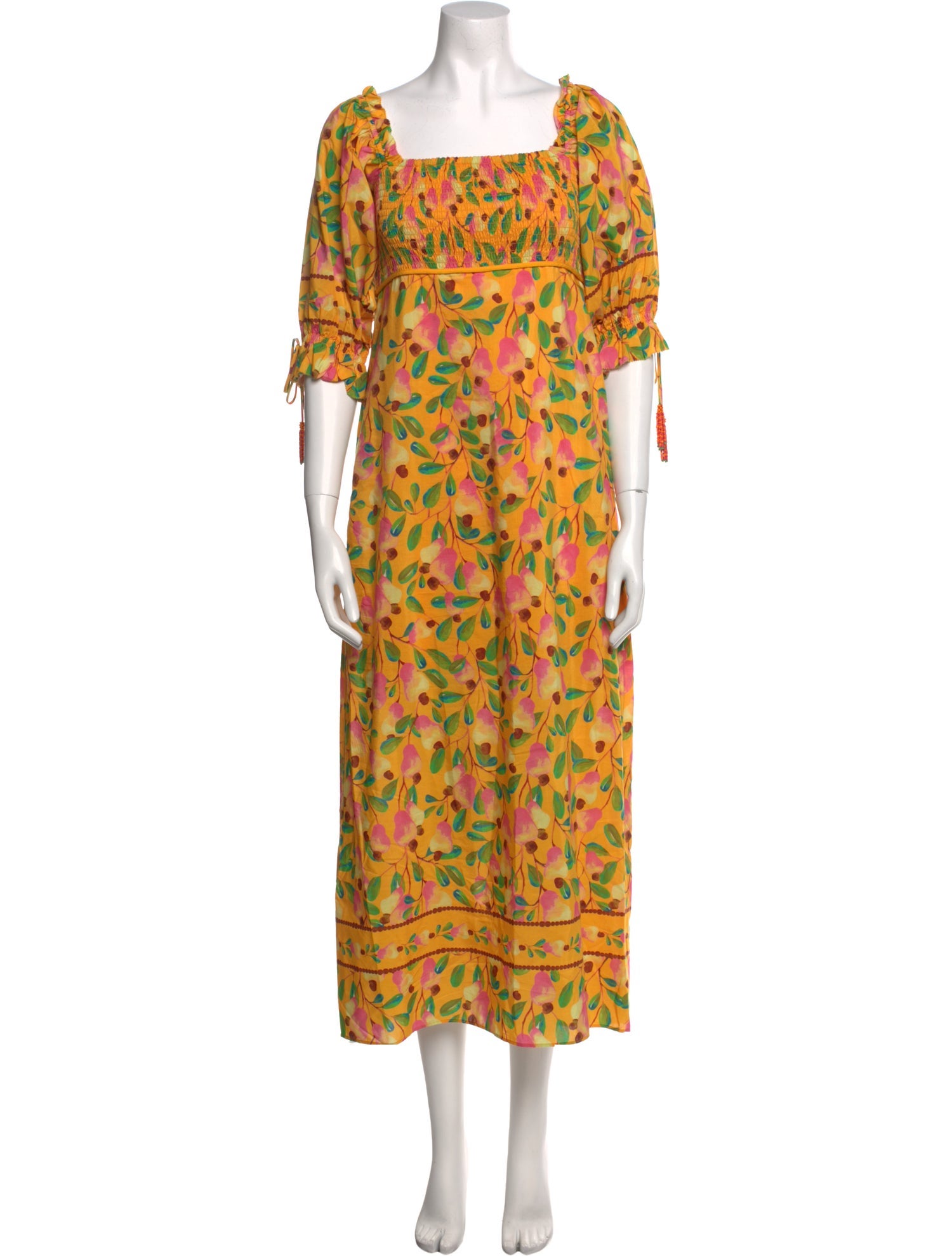 Farm Rio Floral Print Long Dress