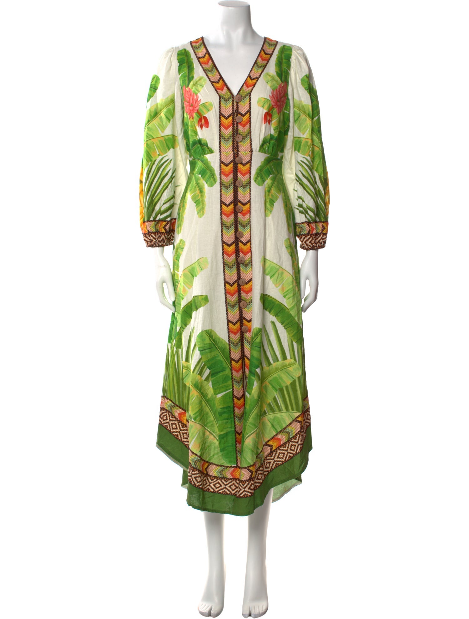 Farm Rio Linen Long Dress