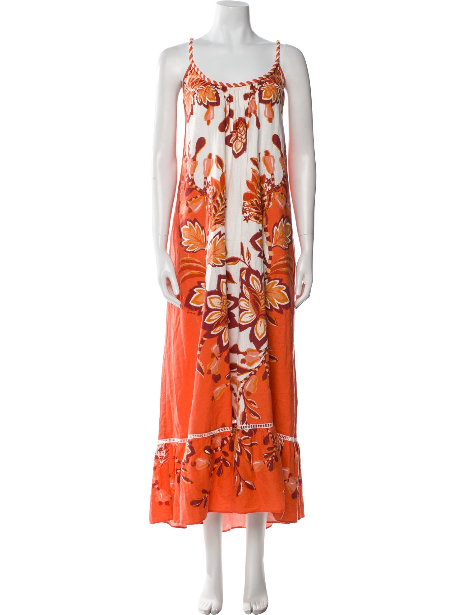 Farm Rio Floral Print Long Dress