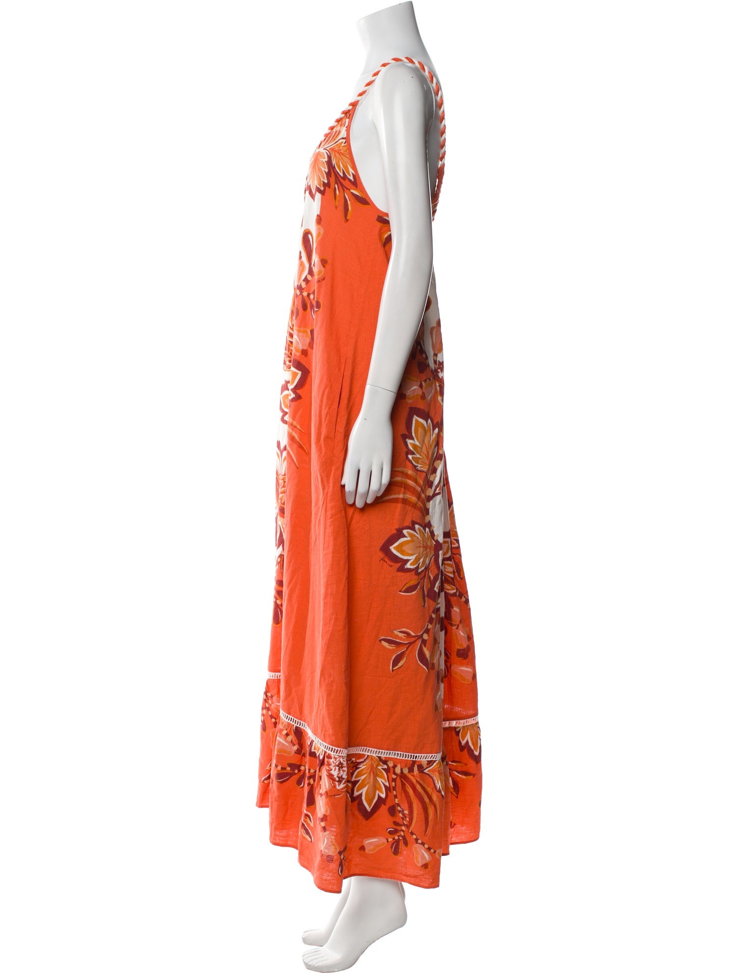 Farm Rio Floral Print Long Dress