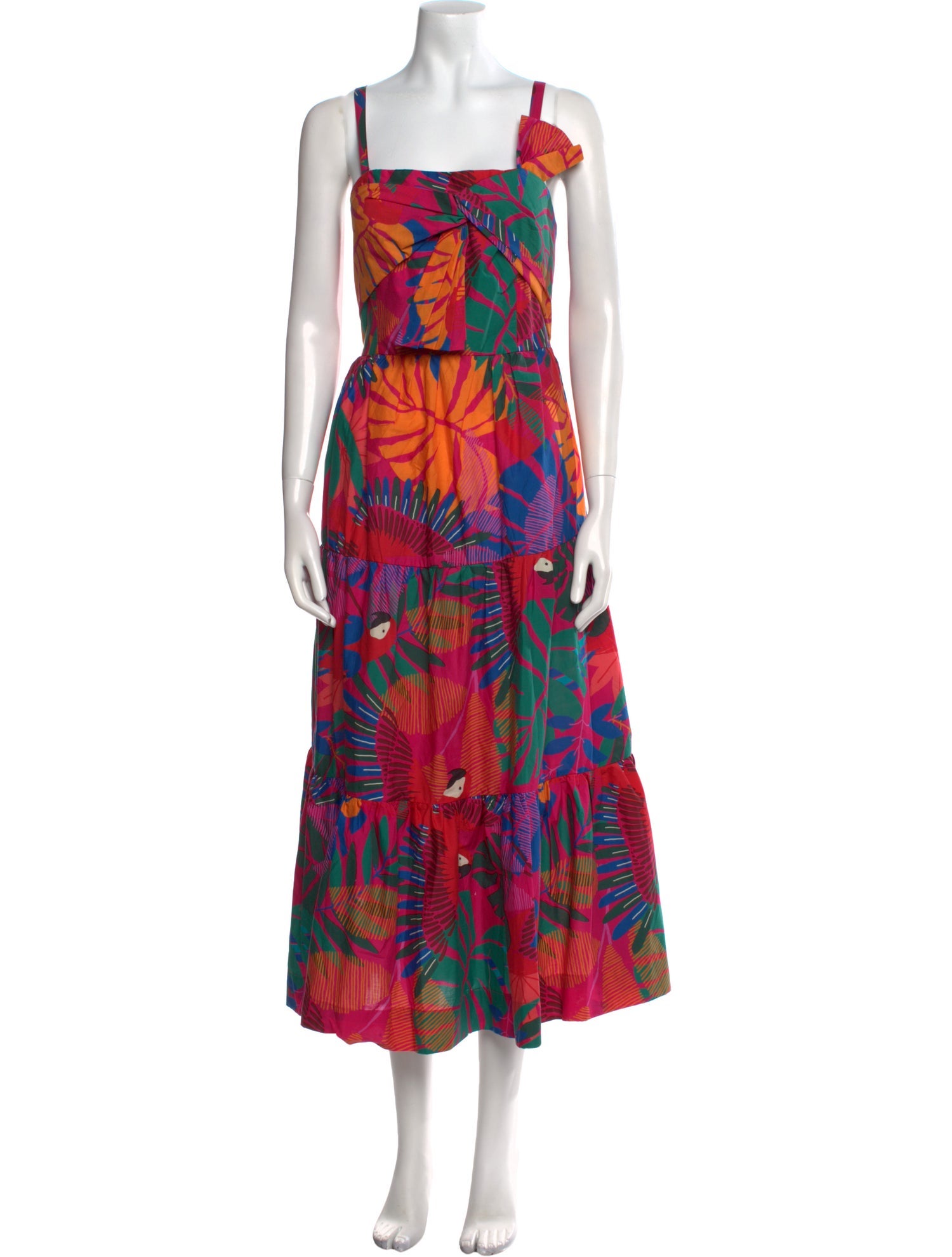 Farm Rio Floral Print Long Dress