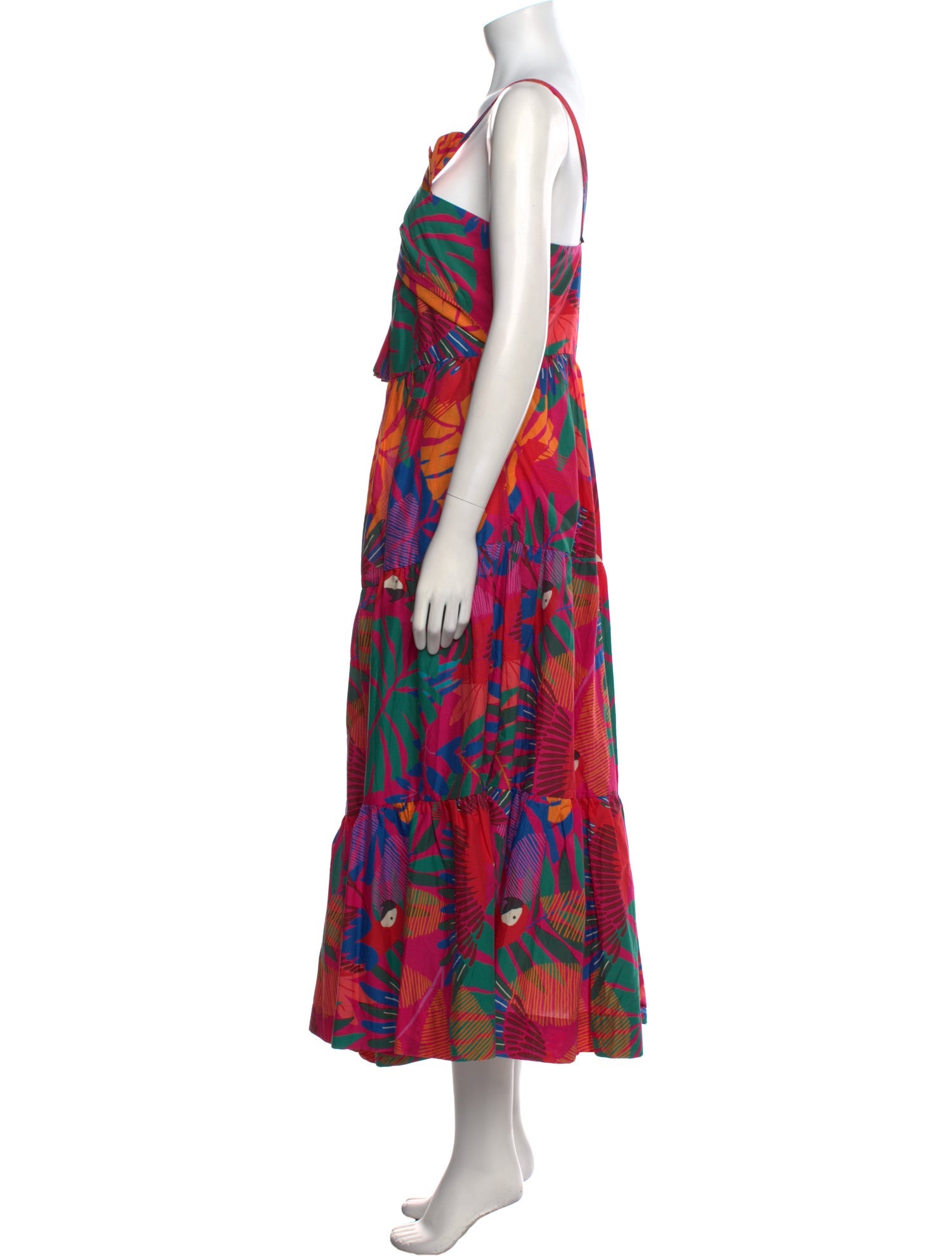 Farm Rio Floral Print Long Dress