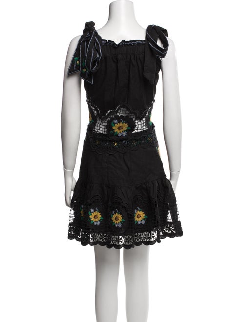 Farm Rio Linen Lace Pattern Skirt Set