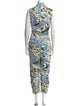 Farm Rio Printed V-Neck Jumpsuit