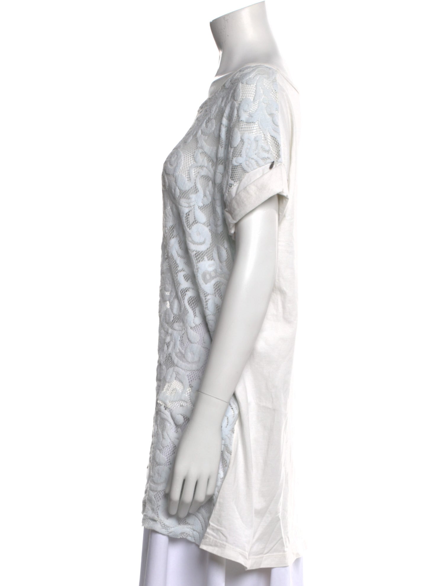 Farm Rio Bateau Neckline Short Sleeve Tunic