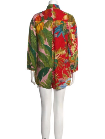 Farm Rio Linen Printed Romper