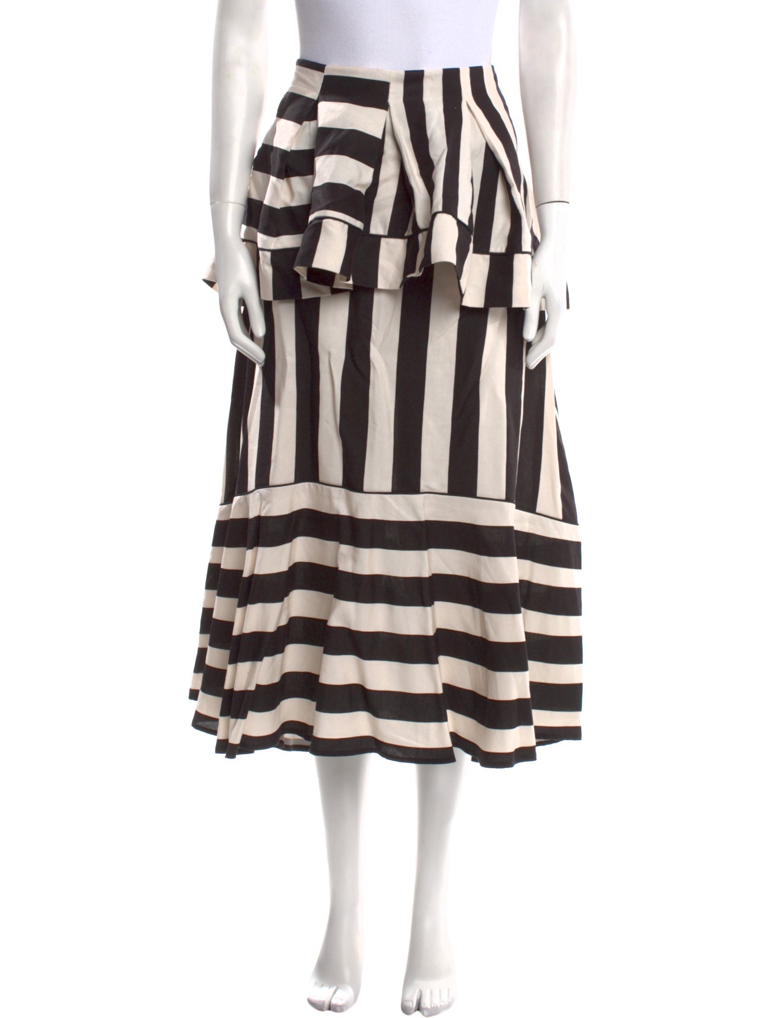 Farm Rio Striped Midi Length Skirt