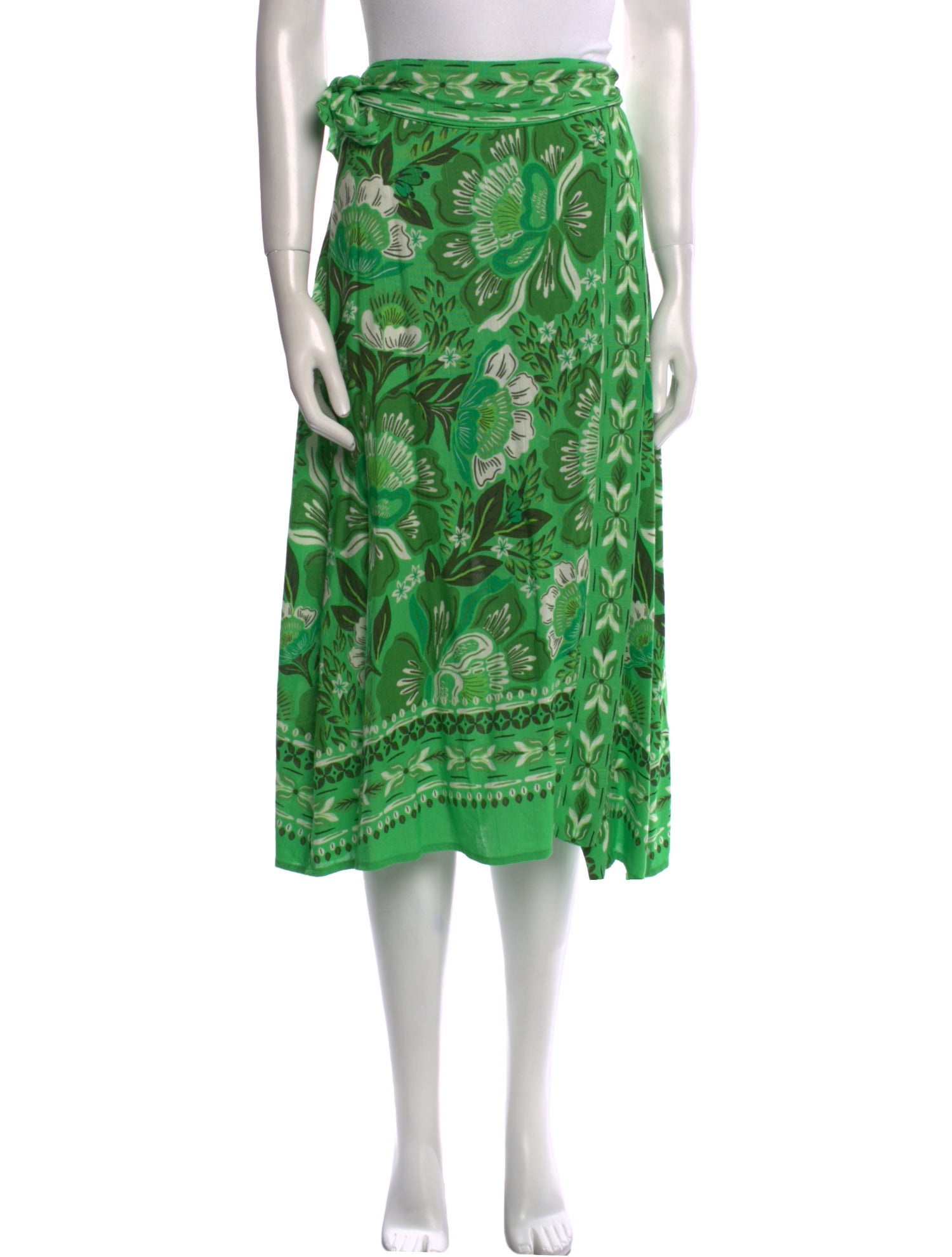 Farm Rio Printed Midi Length Skirt