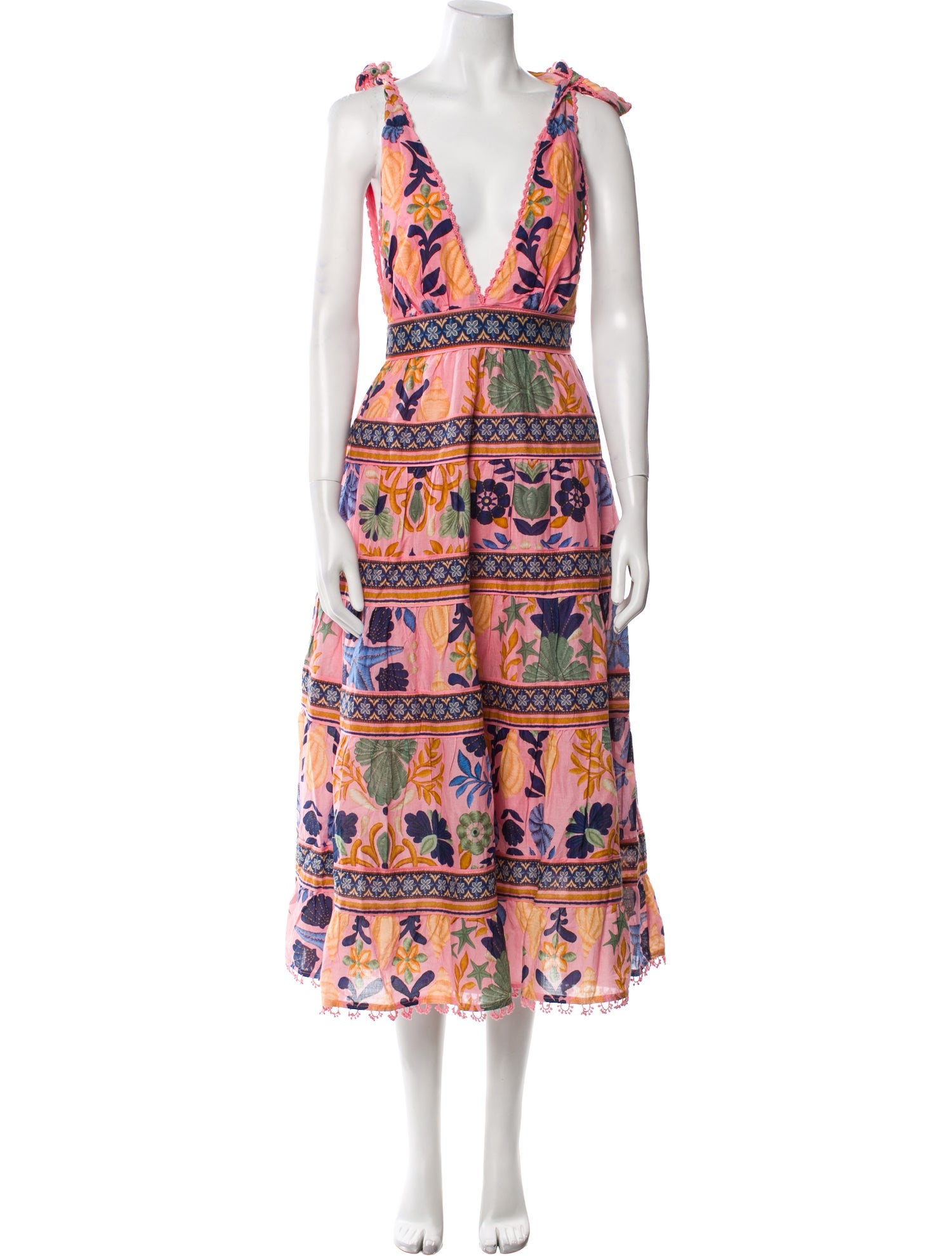 Farm Rio Printed Long Dress