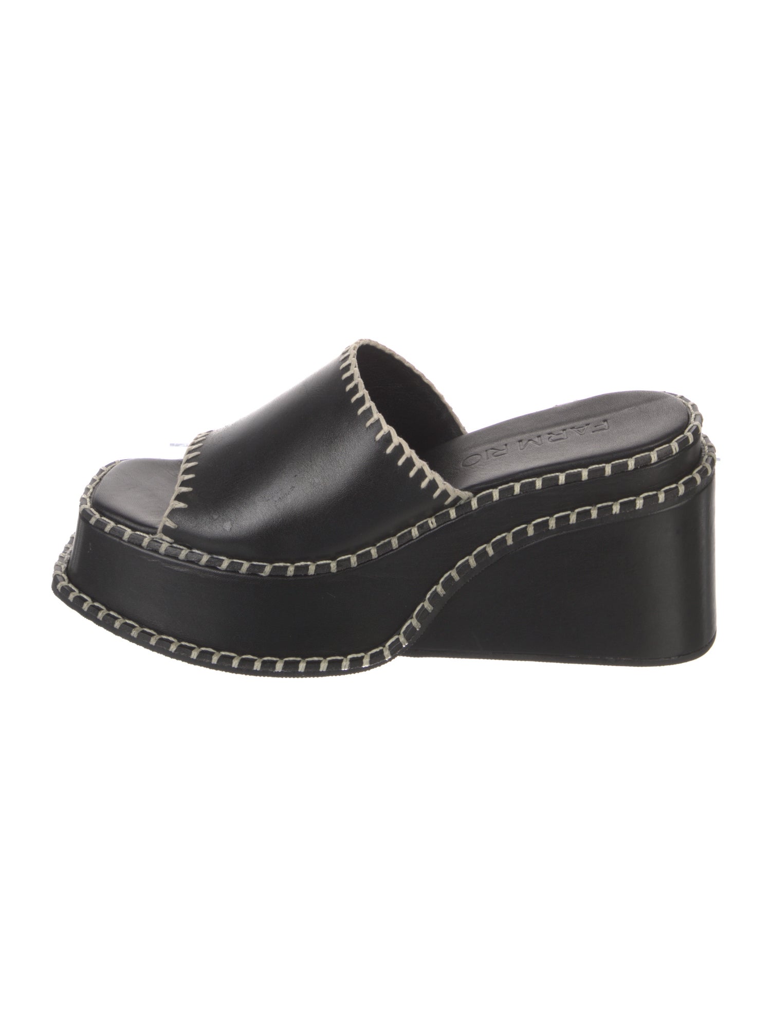 Farm Rio Leather Slides w/ Tags