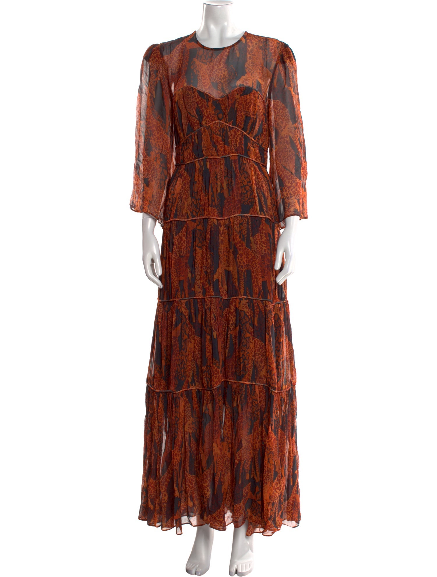 Farm Rio Printed Long Dress
