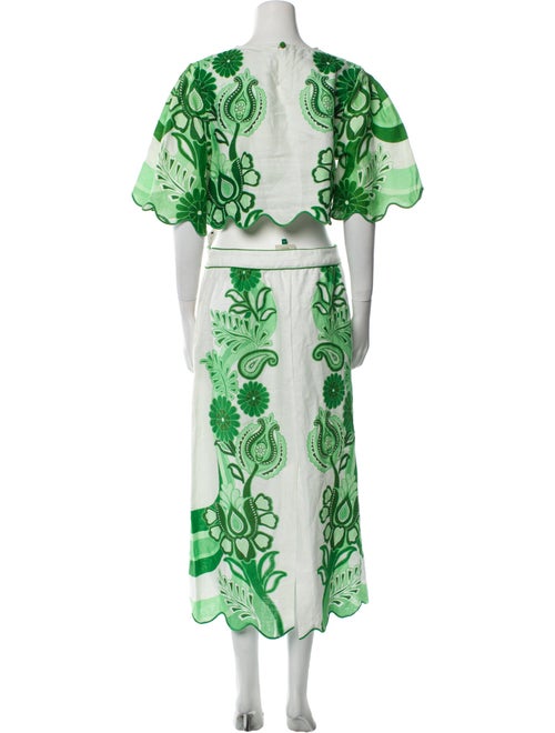 Farm Rio Linen Printed Skirt Set