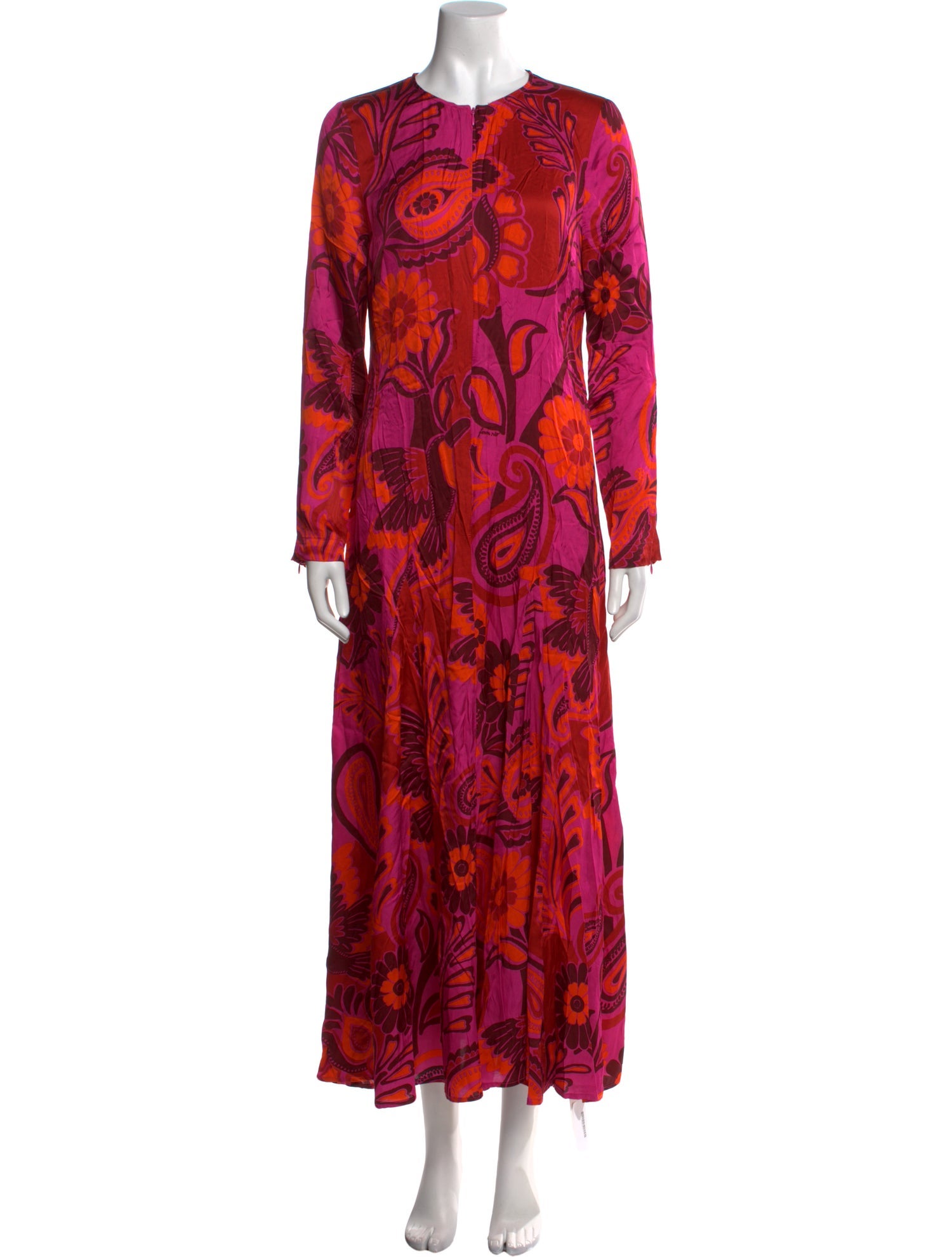 Farm Rio Paisley Print Long Dress