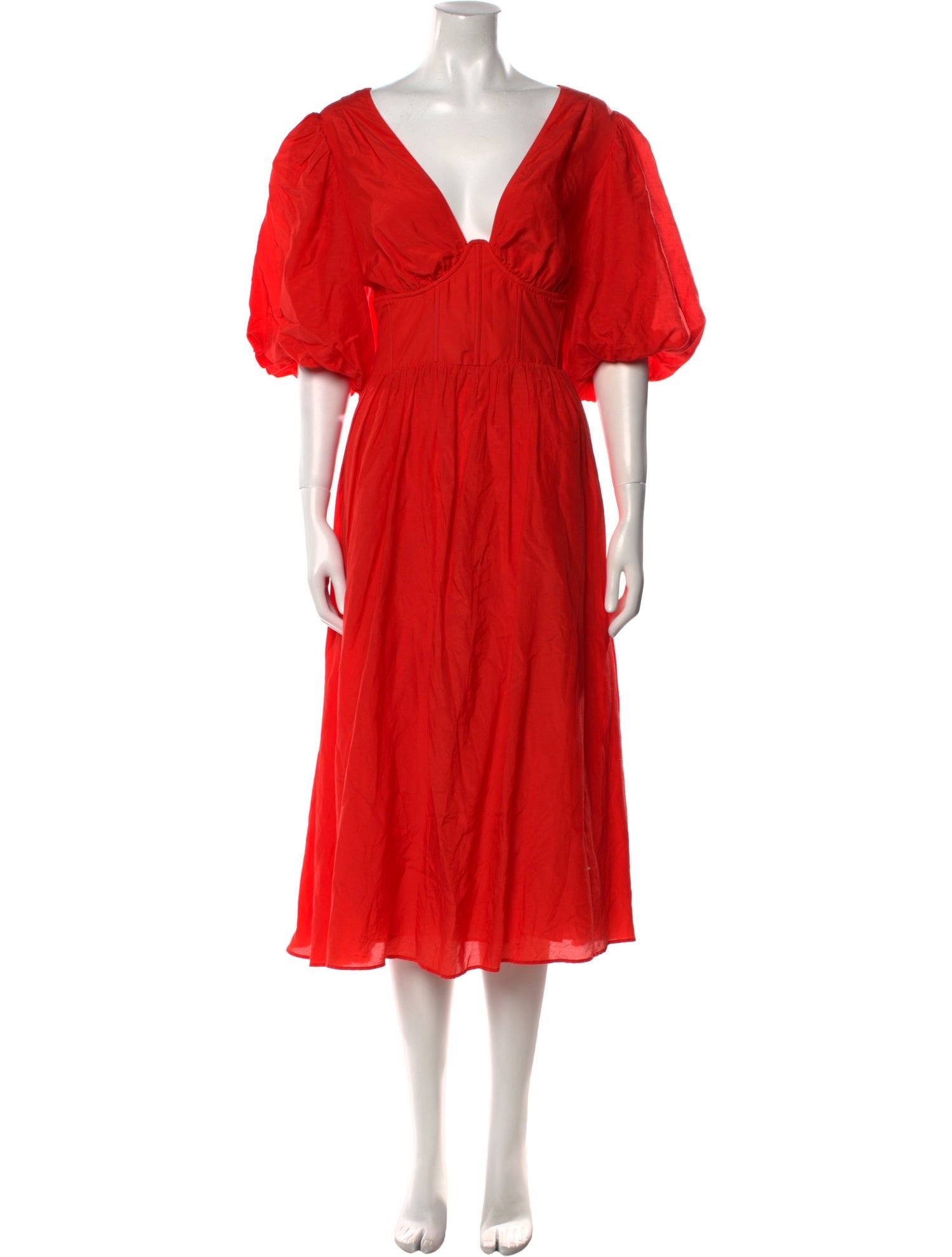 Farm Rio V-Neck Midi Length Dress