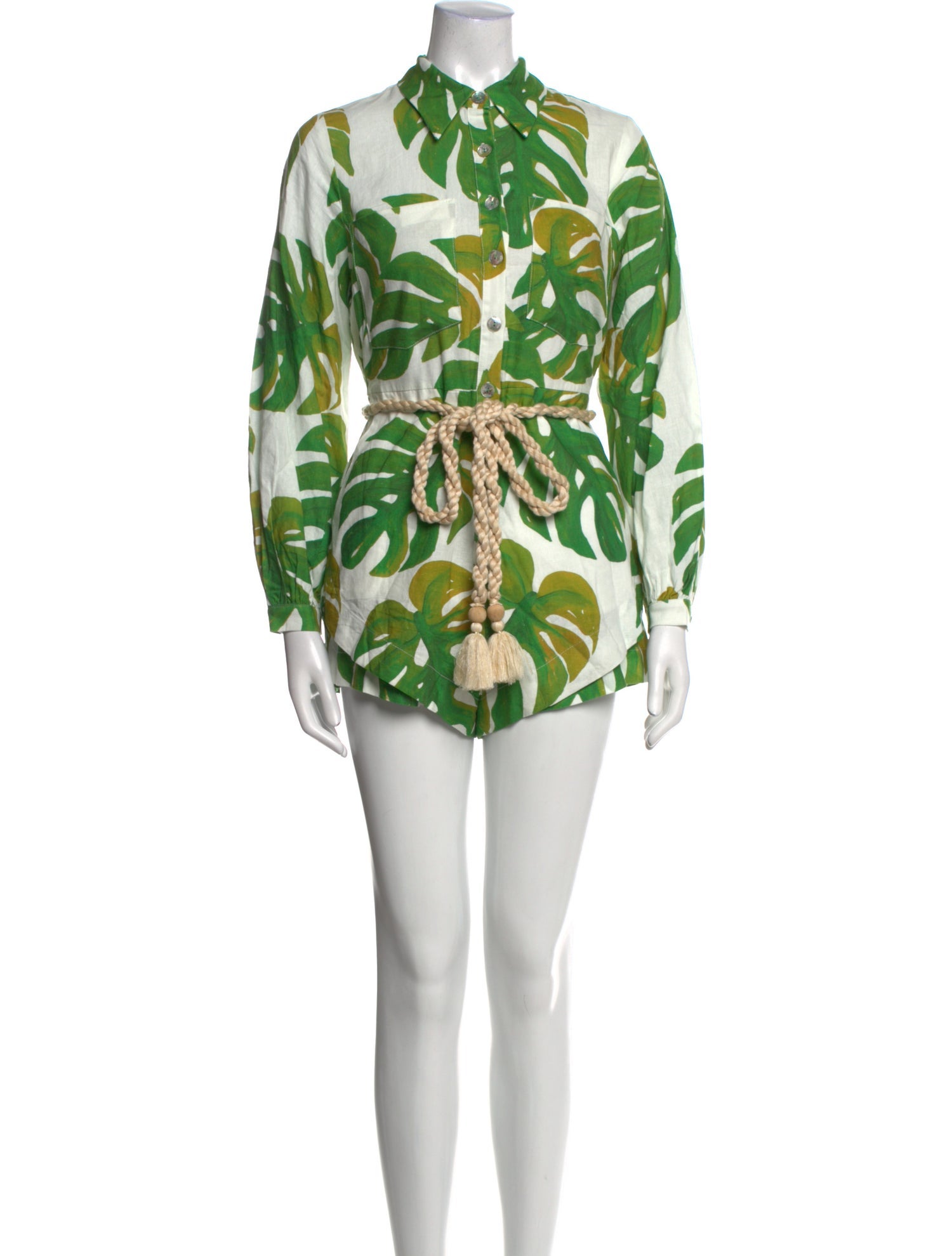 Farm Rio Linen Printed Romper