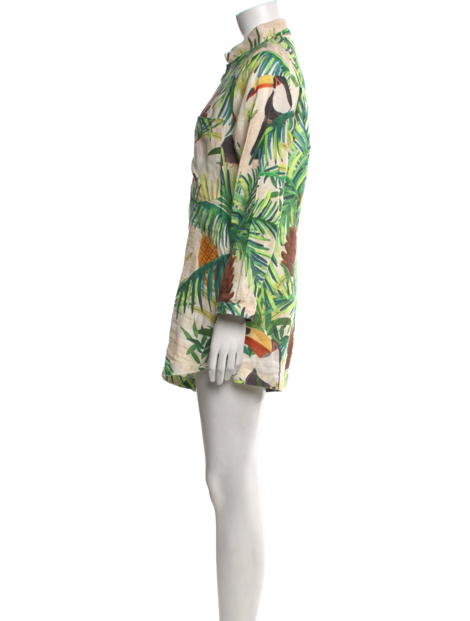 Farm Rio Linen Printed Romper